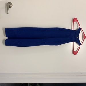 Dress fits tight, royal blue.